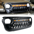 LED Bar Front Grille for Jeep Wrangler JL & Gladiator 2018 - 2023 - GENSSI Grille