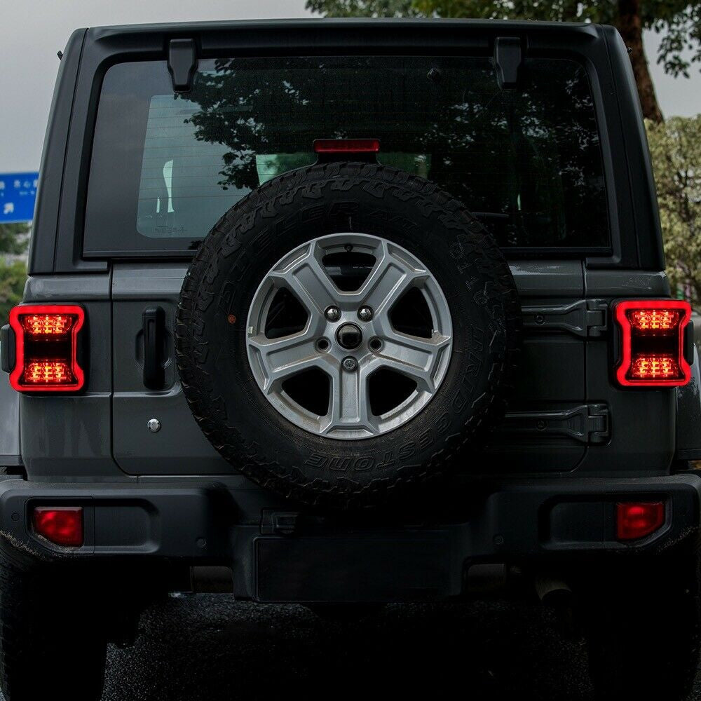Smoked LED Tail Lights for Jeep Wrangler JL 2018+ Lighting