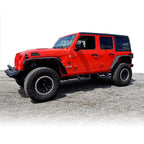 Running Boards Side Steps Rail Steps Rock Sliders for Jeep Wrangler JLU 4dr 2018 up Dual Style - GENSSI Exterior Part