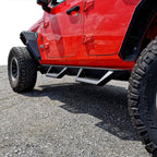 Running Boards Side Steps Rail Steps Rock Sliders for Jeep Wrangler JLU 4dr 2018 up Dual Style - GENSSI Exterior Part