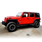 Running Boards Side Steps Rail Steps Rock Sliders for Jeep Wrangler JLU 4dr 2018 up Step Style - GENSSI Exterior Part