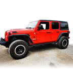 Running Boards Side Steps Rail Steps Rock Sliders for Jeep Wrangler JLU 4dr 2018 up Step Style - GENSSI Exterior Part