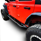 Running Boards Side Steps Rail Steps Rock Sliders for Jeep Wrangler JLU 4dr 2018 up Step Style - GENSSI Exterior Part