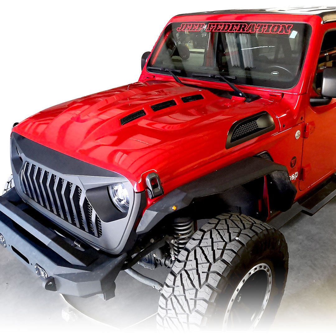 AVENGER Hood for Wrangler JL JLU Gladiator 2018 up Exterior Part