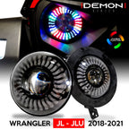 Demon Eye LED Headlights for Wrangler JL & Gladiator 2018+ - GENSSI Lighting