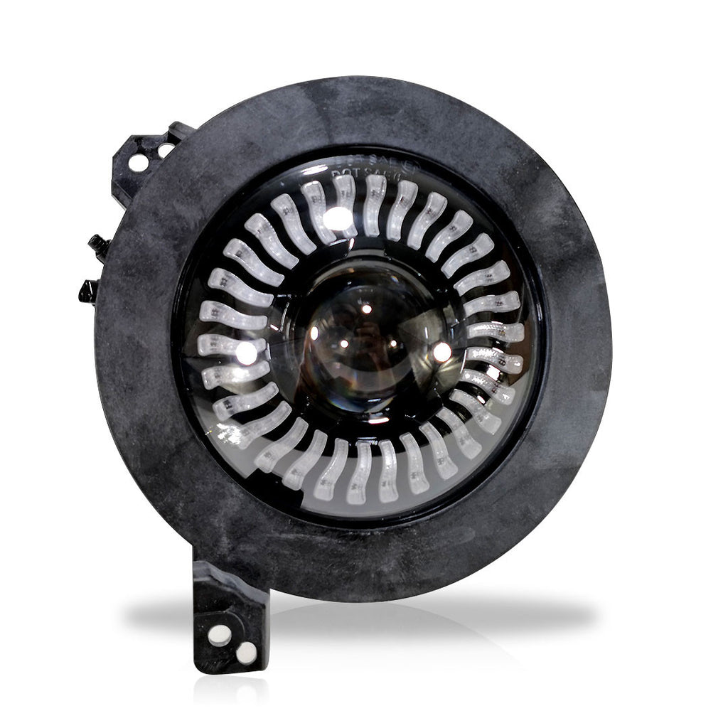 Demon Eye LED Headlights for Wrangler JL JLU Gladiator 2018 Up Lighting