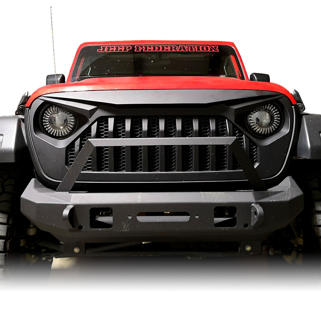 Demon Eye LED Headlights Fog Lights Kit for Wrangler JL JLU Gladiator 2018 Up Lighting