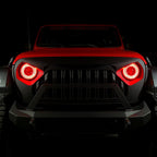 Demon Eye LED Headlights Fog Lights Kit for Wrangler JL JLU Gladiator 2018 Up - GENSSI Lighting