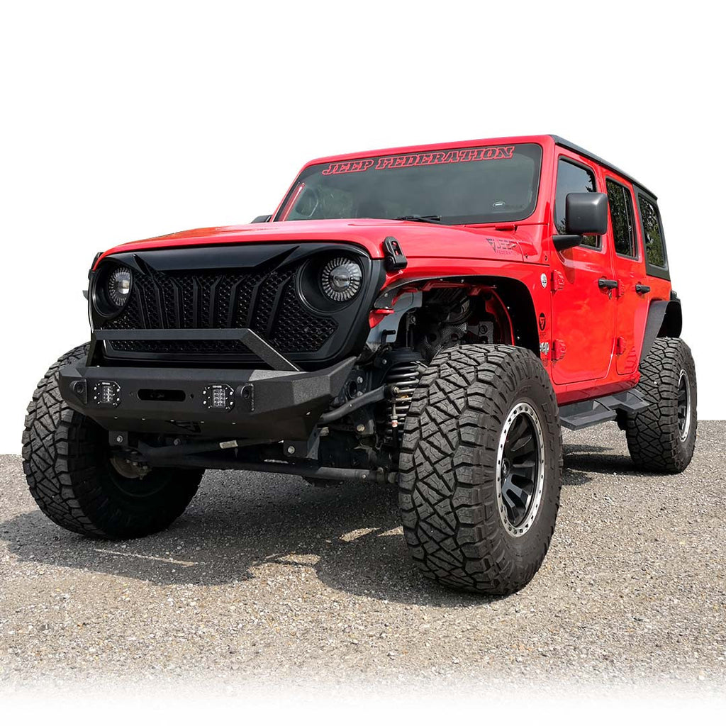 Steel Flat Top Metal Fender Flares for Wrangler JL JLU 2018+ Exterior Part
