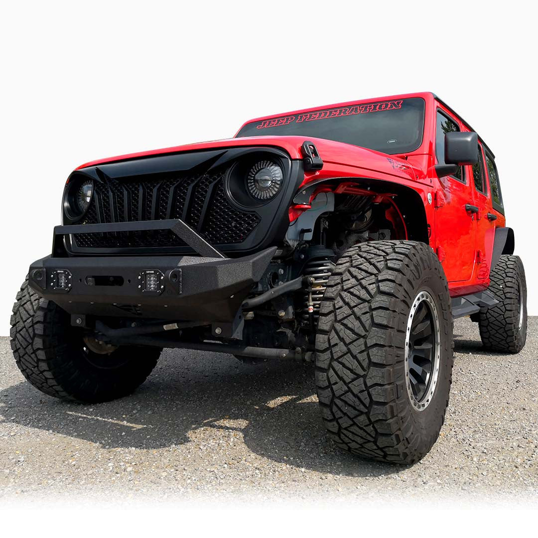 Steel Flat Top Metal Fender Flares for Wrangler JL JLU 2018+ Exterior Part