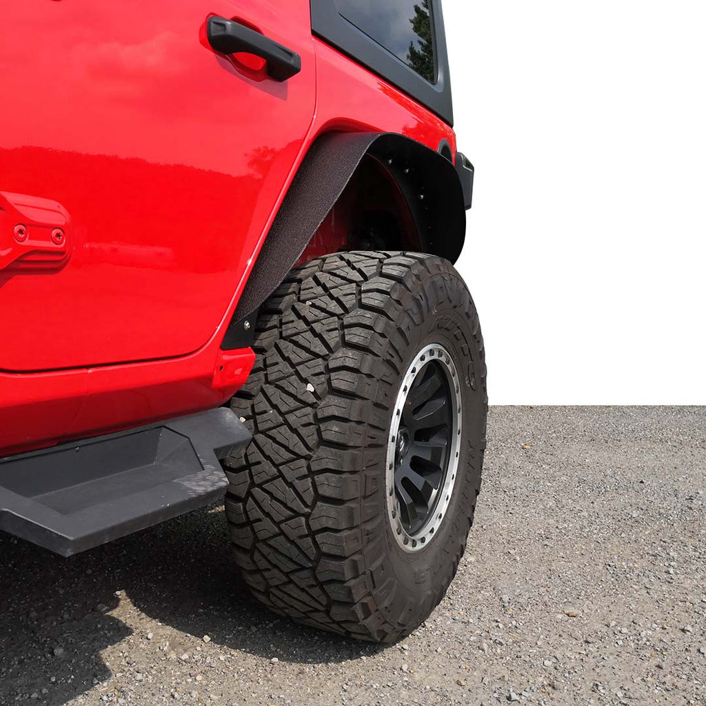 Steel Flat Top Metal Fender Flares for Wrangler JL JLU 2018+ Exterior Part