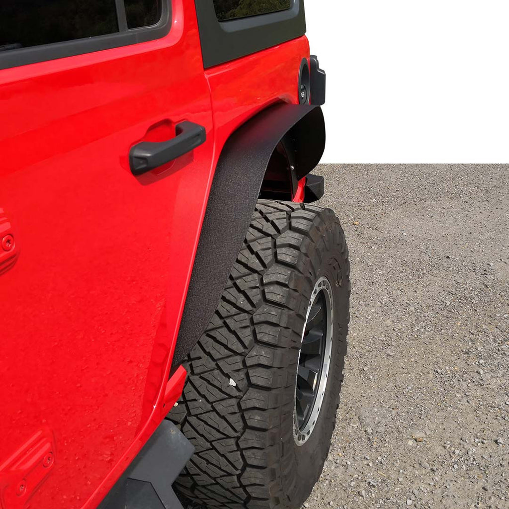 Steel Flat Top Metal Fender Flares for Wrangler JL JLU 2018+ Exterior Part