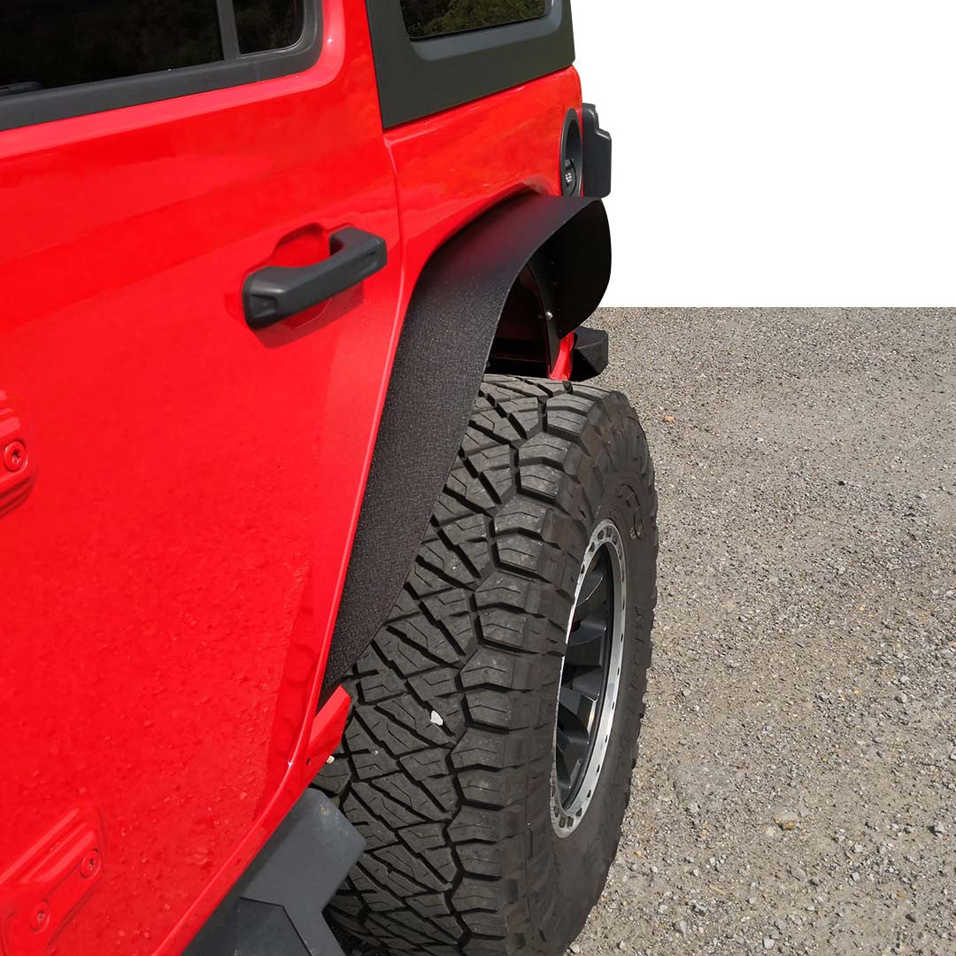 Steel Flat Top Metal Fender Flares for Wrangler JL JLU 2018+ Exterior Part