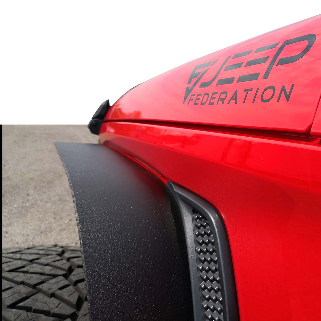 Steel Flat Top Metal Fender Flares for Wrangler JL JLU 2018+ Exterior Part