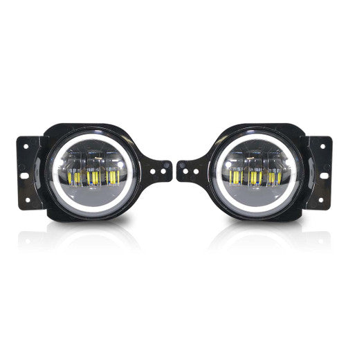 LED Halo Fog Lights for Jeep Wrangler JL JLU Sport Sport S 2018+ Default Title Lighting