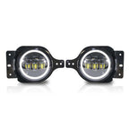 LED Halo Fog Lights for Jeep Wrangler JL JLU Sport Sport S 2018+ - GENSSI Lighting