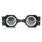LED Halo Fog Lights for Jeep Wrangler JL JLU Sport Sport S 2018+ - GENSSI Lighting