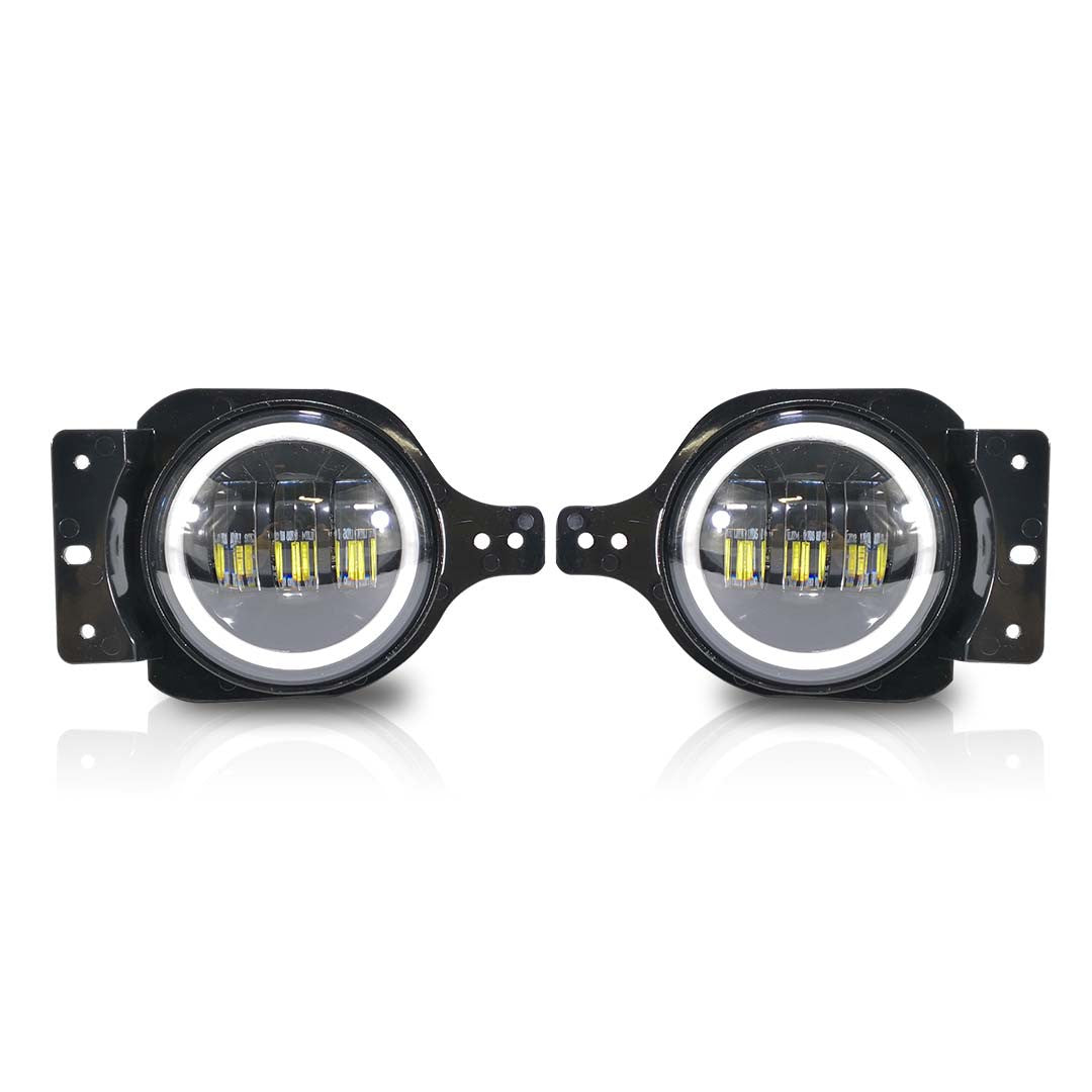 LED Halo Fog Lights for Jeep Wrangler JL JLU Sport Sport S 2018+ Lighting