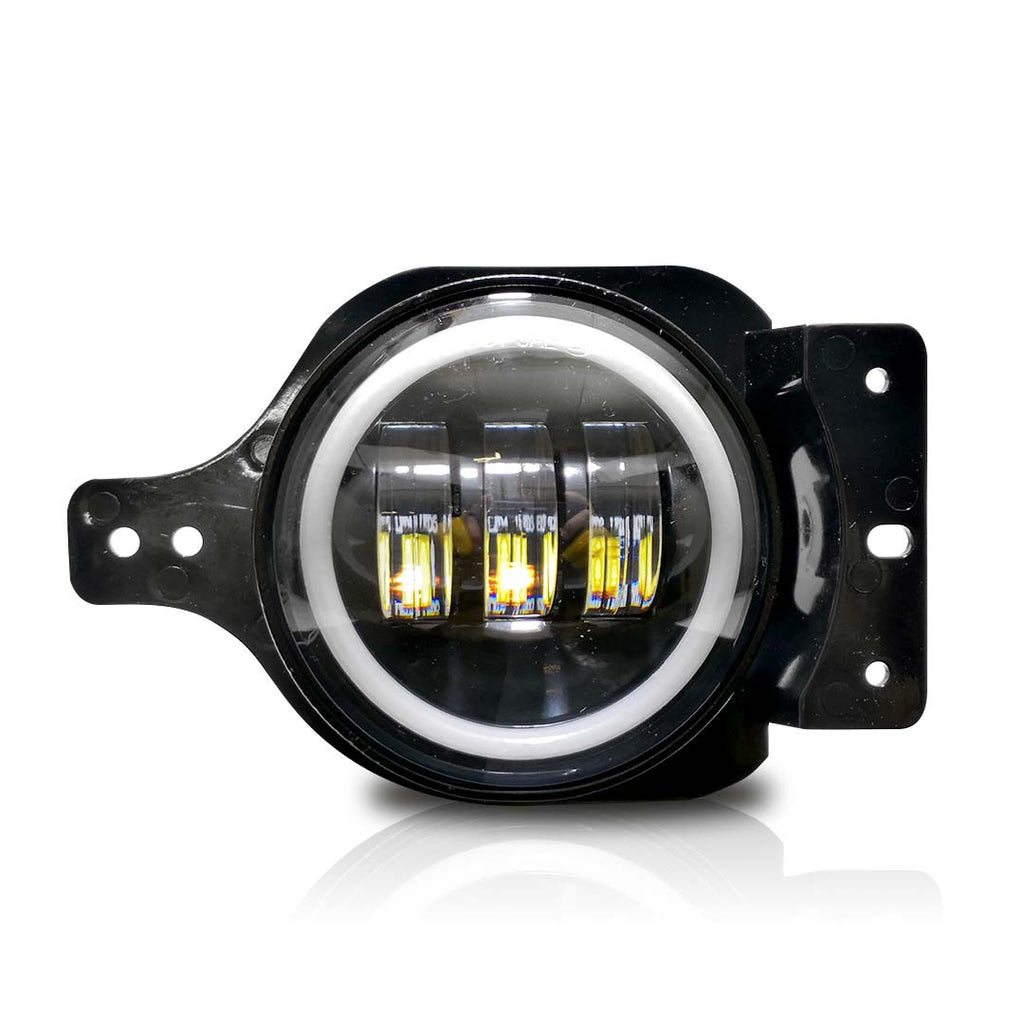 LED Halo Fog Lights for Jeep Wrangler JL JLU Sport Sport S 2018+ Lighting