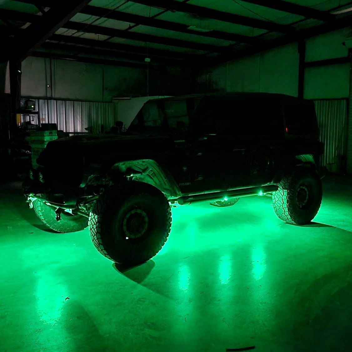 Vader LED Under Body Rock Lights Color Flow with Bluetooth Controller 8x Lighting