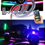 LED Under Body Fender Bumper Kit for Jeep Wrangler Flexible Wireless - GENSSI Lighting