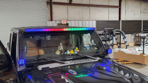RGB Flow Series LED Light Bar Kit with Cube Lights for Jeep Wrangler JL JLU JT Gladiator Default Title Lighting