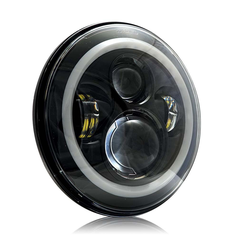 7 Inch HALO Chasing RGB Color Projector LED Headlights & Fog Lights Kit for Wrangler JK 2007 - 2017 - GENSSI Lighting