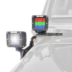 RGB Color Changing Kit A - Pillar LED Cube Light Bracket for Jeep Wrangler JL JLU JT Gladiator - GENSSI Lighting