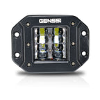 24W Flush Mount Bumper Cube Bar Duely Flood Strobe POD LED Light Black - GENSSI Lighting