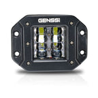 24W Flush Mount Bumper Cube Bar Duely Flood Strobe POD LED Light Black - GENSSI Lighting