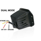 Flush Mount Four Row Cube Pod LED 3 Inches Auxiliary Lights Black (PAIR) - GENSSI Lighting