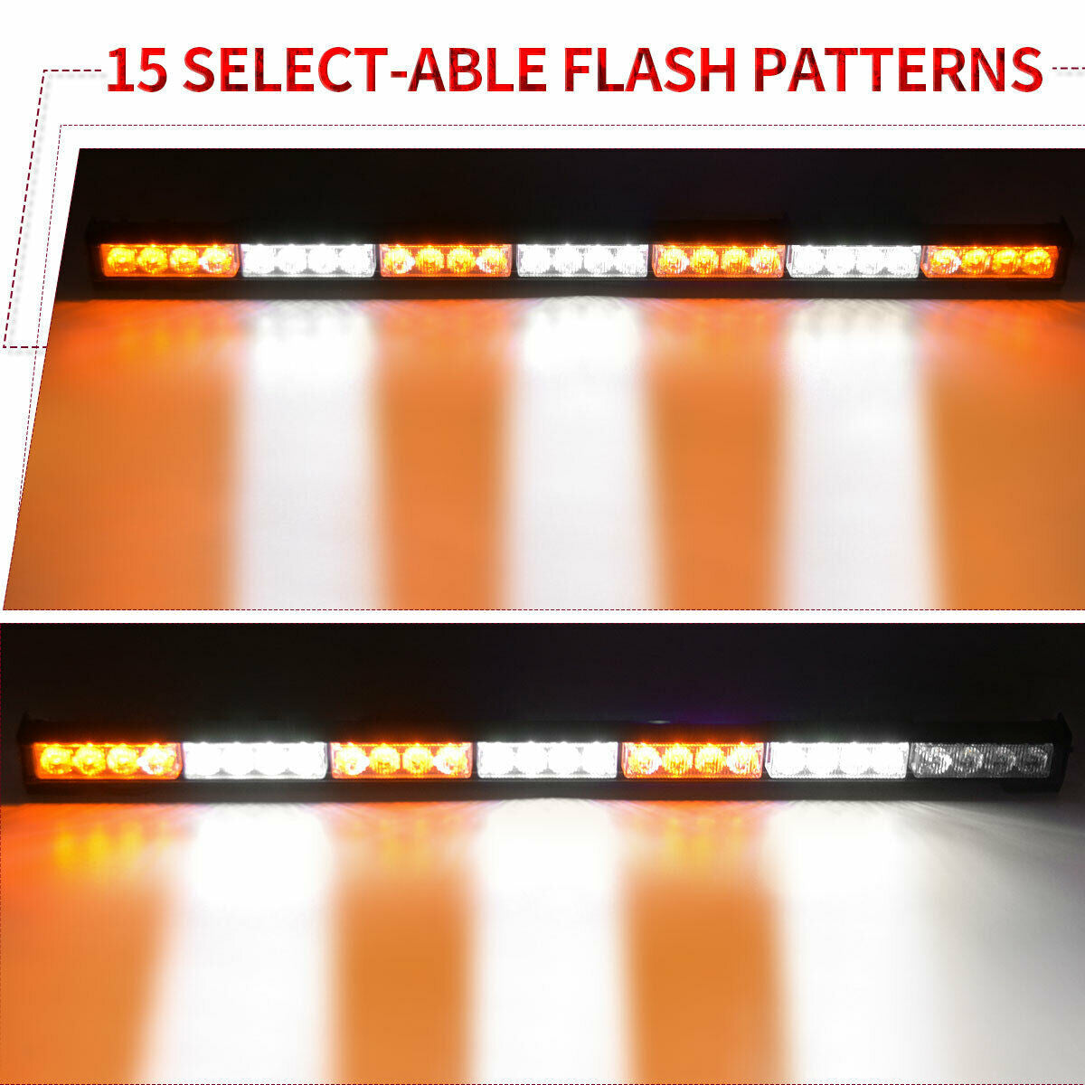 31" Inch 28 LED Emergency Warning Flash Strobe Light Bar Lighting