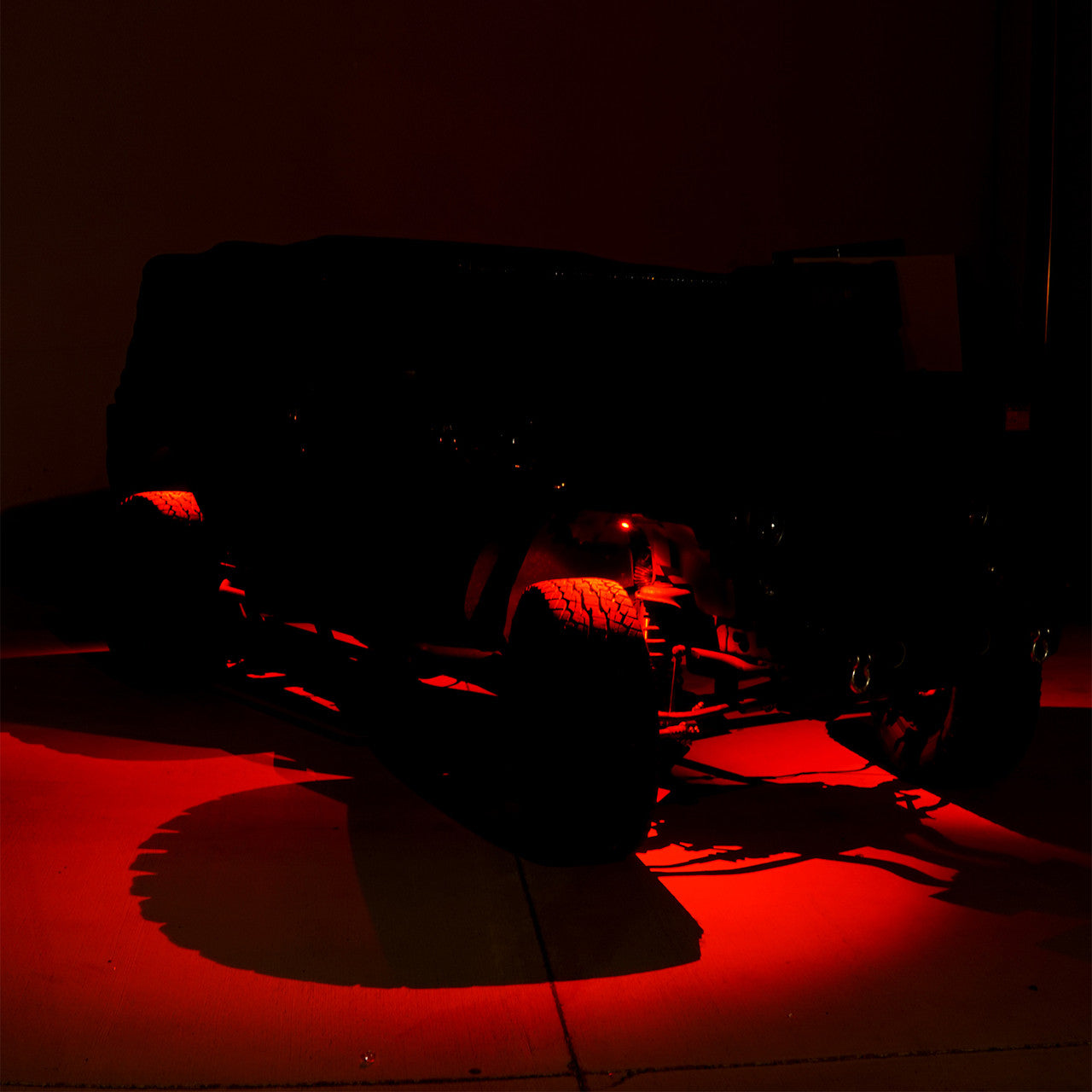 LED Under Body Rock Lights Color with Bluetooth Controller 4x Lighting