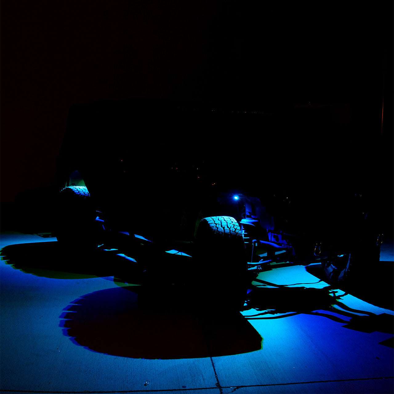 LED Under Body Rock Lights Color with Bluetooth Controller 8x Lighting