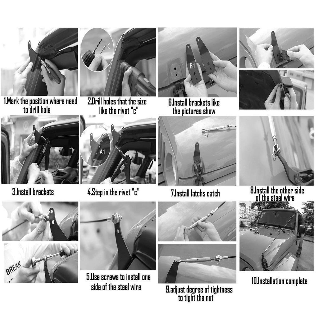 Limb Riser Kit For Jeep Wrangler JK JKU 2007-2017 Exterior Part