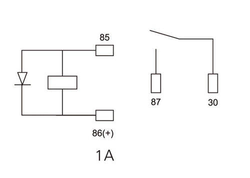 4 PIN 30A 12V SPST Micro Relay (10 Pack) - GENSSI Electrical