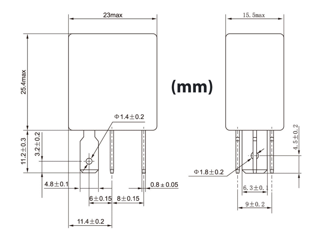4 PIN 30A 12V SPST Micro Relay (10 Pack) Electrical