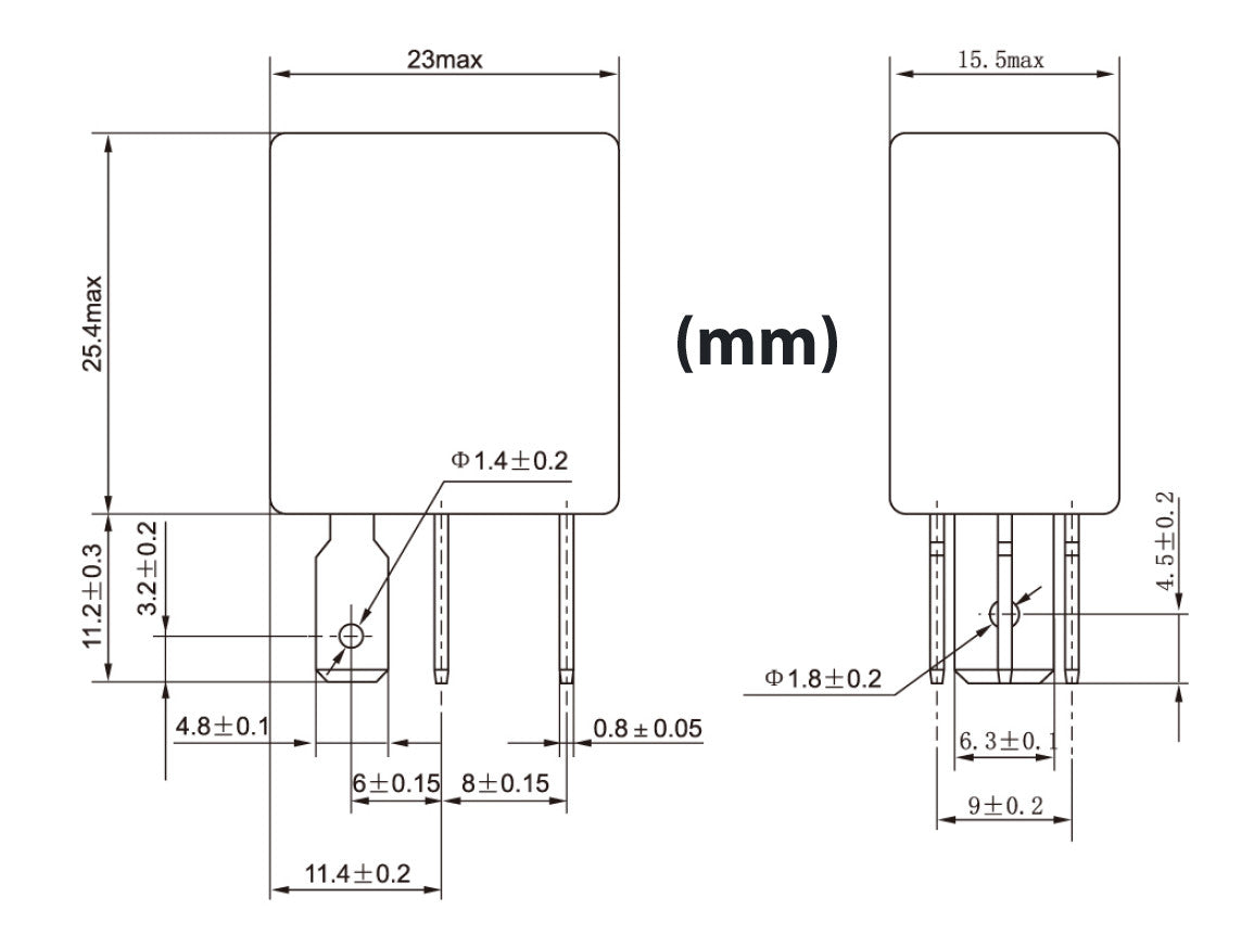 4 PIN 30A 12V SPST Micro Relay (10 Pack) Electrical