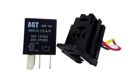 4 PIN 30A 12V SPST Micro Relay (10 Pack) - GENSSI Electrical
