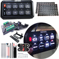 8 Gang Switch Box Panel Relay Kit RGB Multi-Color Default Title Electrical
