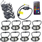 Vader LED Under Body Rock Lights Color Flow with Bluetooth Controller 8x - GENSSI Lighting