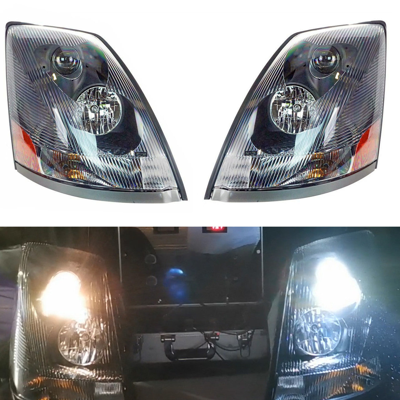 LED Headlights OEM Style for Volvo VNL VNM VNX 2004-2017 300/430/630/670/730/780 Lighting