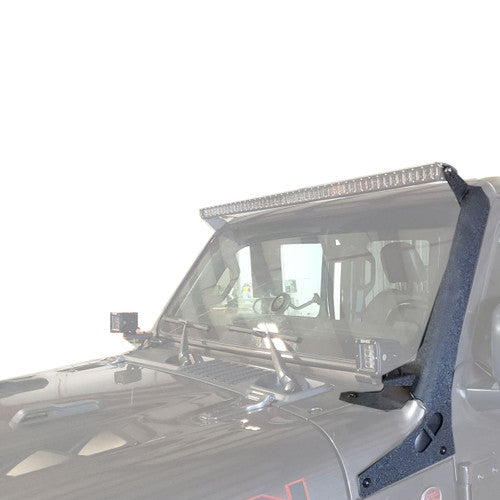 52 Inch Light Bar Bracket for Jeep Wrangler JL JLU JT Gladiator with A-Pillar Pod Mount Default Title Exterior Part