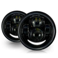 4.65 In LED Black Projector Headlight Harley Davidson Dyna Fat Bob FXDF 2008-2016 Black (2 Pack) Default Title Lighting