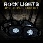 LED Under Body Rock Lights Color with Bluetooth Controller 8x - GENSSI Lighting