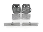 Clear Tail Lights Turn Signals Combo for Wrangler YJ 1987 - 1993 - GENSSI Lighting