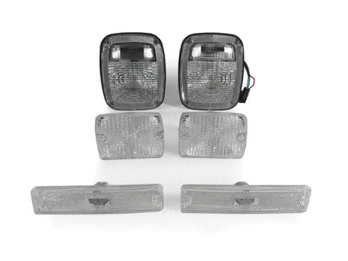 Clear Tail Lights Turn Signals Combo for Wrangler YJ 1987-1993 Default Title Lighting
