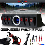 Switch Pod 6 Channel Power Box for Wrangler JK 2007 - 2018 - GENSSI Electrical