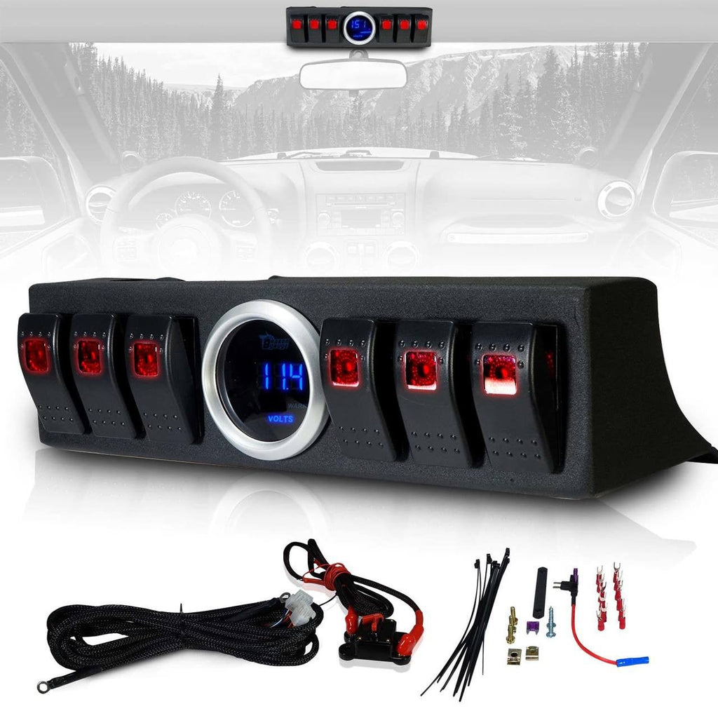 Switch Pod 6 Channel Power Box for Wrangler JK 2007 - 2018 - GENSSI Electrical