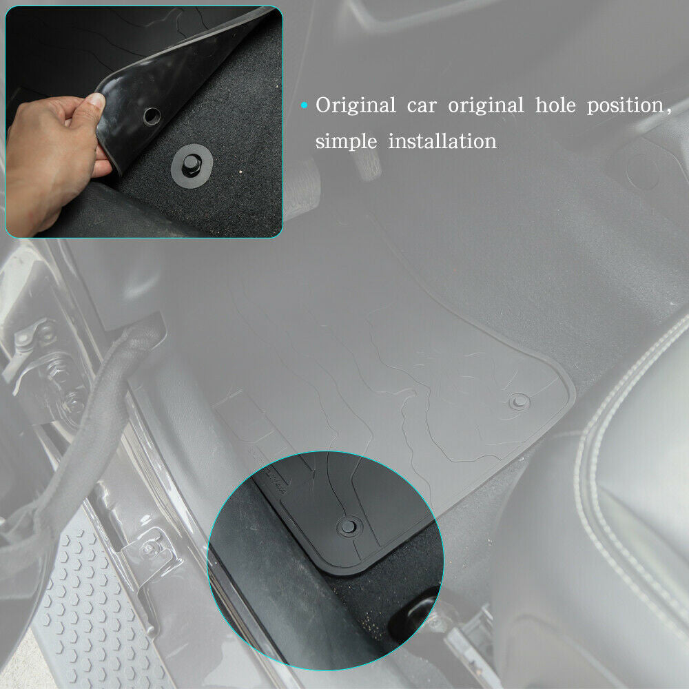 No-slip Floor Mat All Weather Slush Mats For Jeep Wrangler JL 2018-2023 4 Door Interior Part